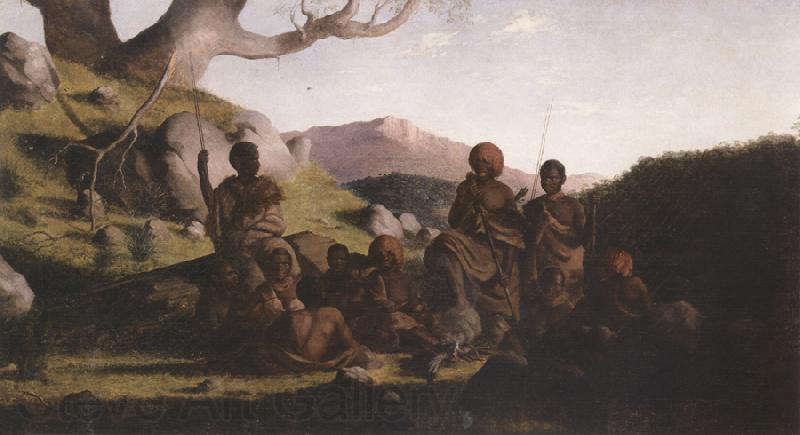 Robert Dowling Tasmanian Aborigines Norge oil painting art
